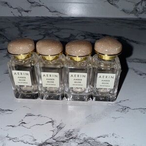 NWOB EL Aerin Amber Musk set 
0.14oz x 4 
Never used
No box
100% authentic